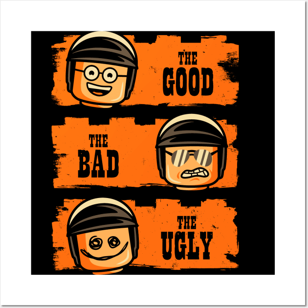 GOOD COP BAD COP UGLY COP Wall Art by BWartwork